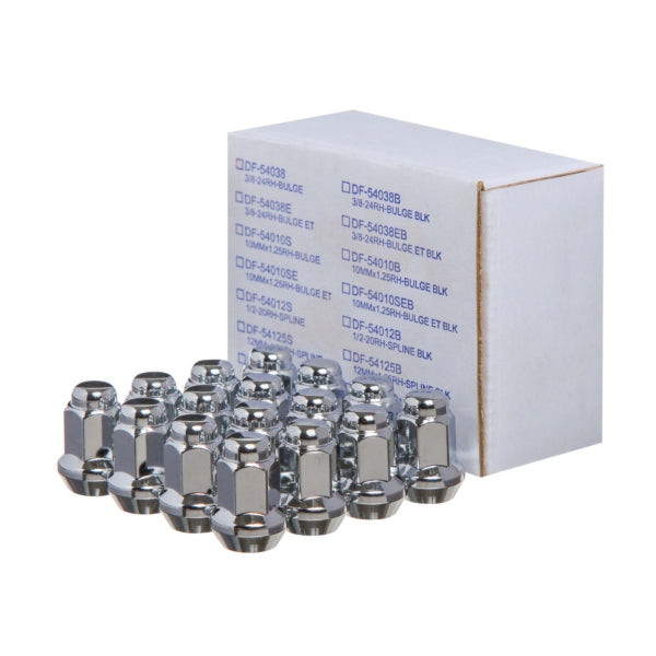 WCA LUG NUT 12MMX1.50 TAPER CHR QTY16 WCA W54015B
