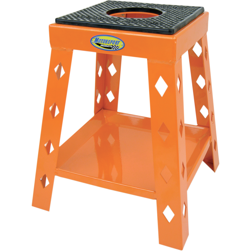 MOTORSPORT PRODUCTS DIAMOND MOTO STAND ORANGE/NO OIL TUB 94-3126