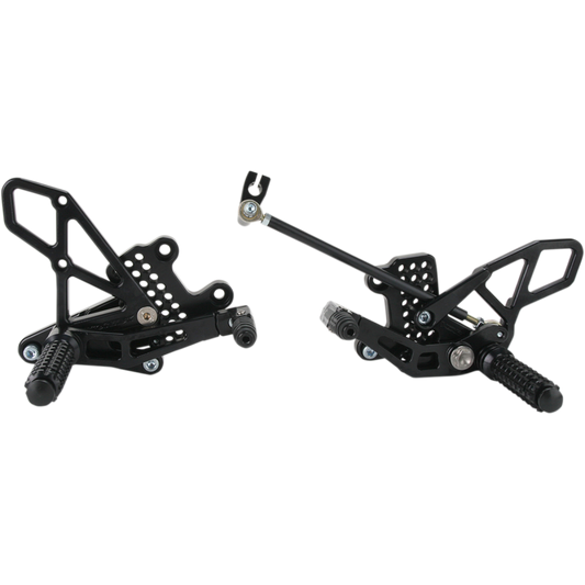 VORTEX 08-16 CBR1000RR REARSETS BLACK V2 RS273K