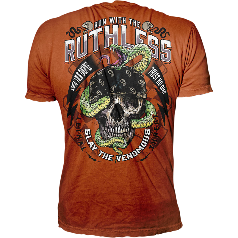 LETHAL THREAT TEE RUNRUTHLESS ORG XL LT20897XL