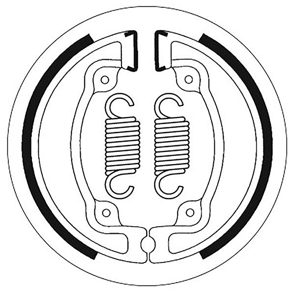 SBS BRAKE SHOES WITH SPRINGS  5192203100