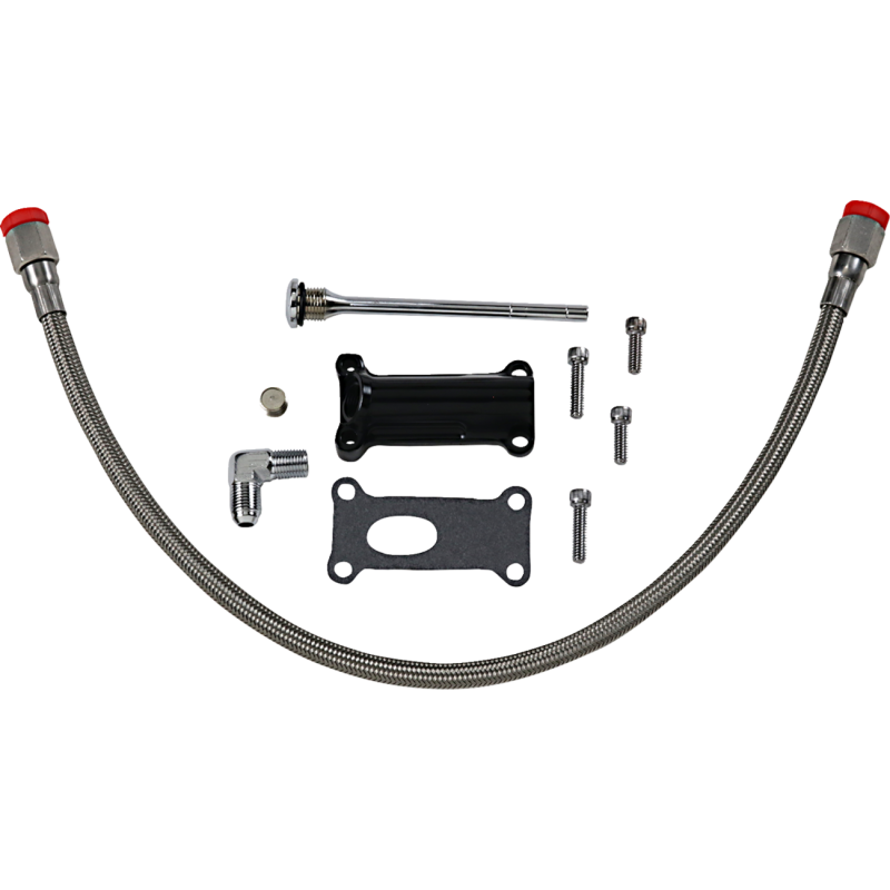DRAG SPECIALTIES SPOUT ENG OIL 02-06 FL BK 323057B