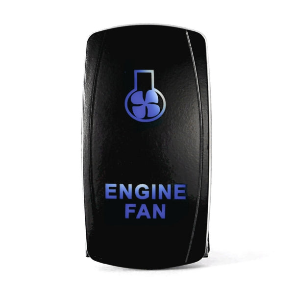QUAKELED SWITCH ROCKER 5 PINS ENGINE FAN BL QRS318