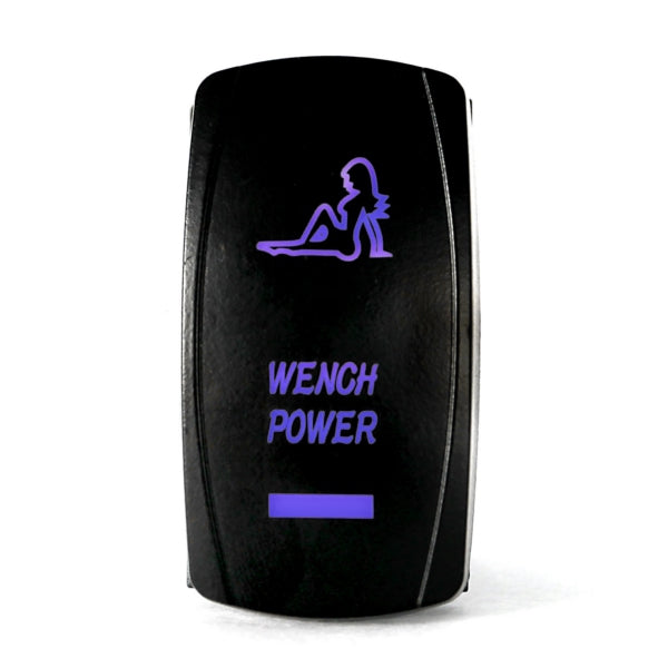 QUAKELED SWITCH ROCKER 7 PINS WENCH POWER BL QRS286