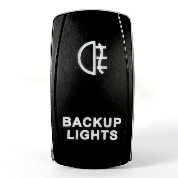 QUAKELED SWITCH ROCKER 5 PINS LED BACKUP WH QRS324