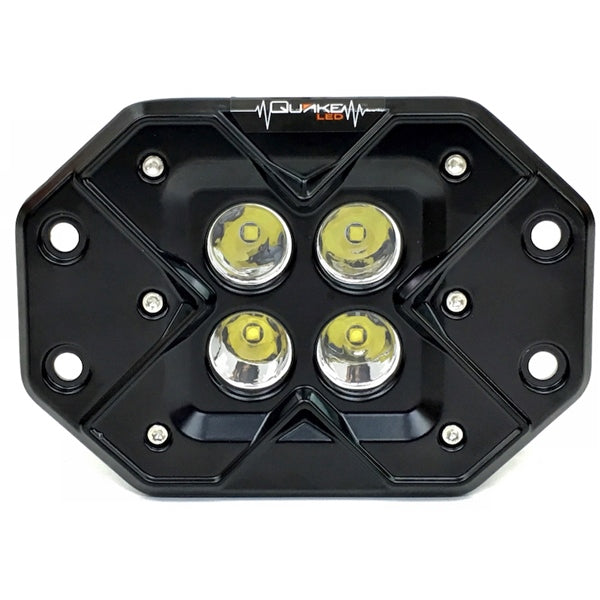 QUAKELED LIGHT SQUARE FLOOD 3" 40W QUAKELED QSE542