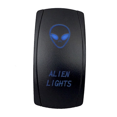 QUAKELED SWITCH ROCKER 5 PINS ALIEN LIGHTS BL QRS664