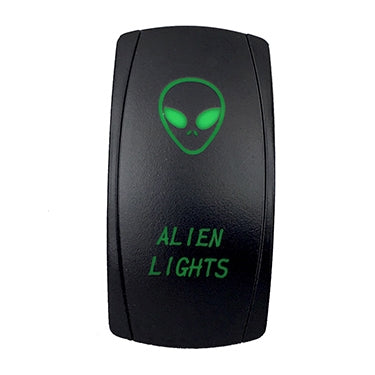 QUAKELED SWITCH ROCKER 5 PINS ALIEN LIGHTS GR QRS665