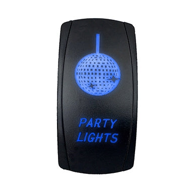 QUAKELED SWITCH ROCKER 5 PINS PARTY LIGHTS BL QRS700