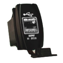 QUAKELED SWITCH ROCKER 2 PINS USB SWITCH MTG WH QRS707