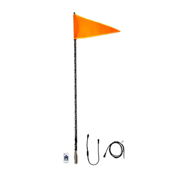 QUAKELED LIGHT WHIP LED 4" W/REMOTE SINGLE QW492