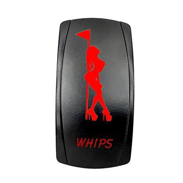 QUAKELED SWITCH ROCKER WHIP LIGHT RD QUAKELED QRS710