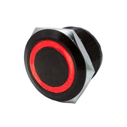 QUAKELED SWITCH FLUSH MOUNT ON/OFF BK/RD QUAKELED QRS719