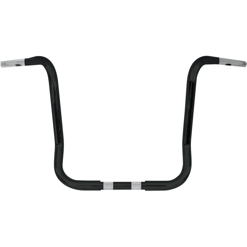 WILD 1 1-1/4" BLK FLHT/C/X 14" APEHANGER BARS 0601-1207