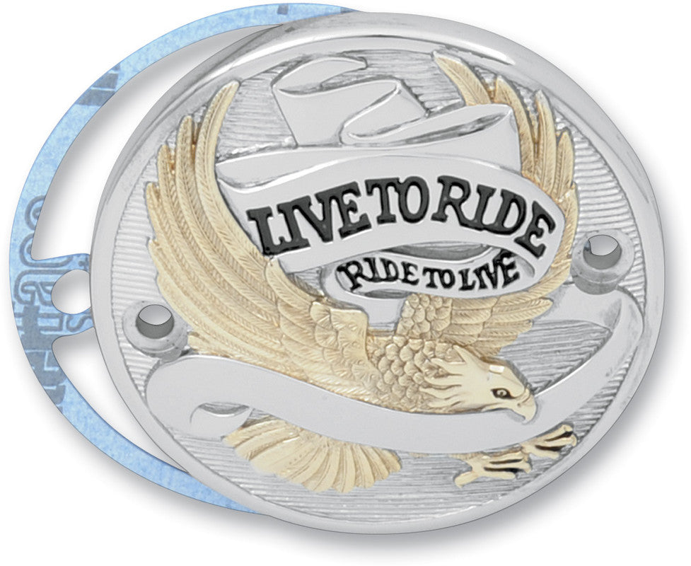 DRAG SPECIALTIES 70-99 BT/04-19 XL GOLD EAGLE POINTS COVER (EA) 0940-0840