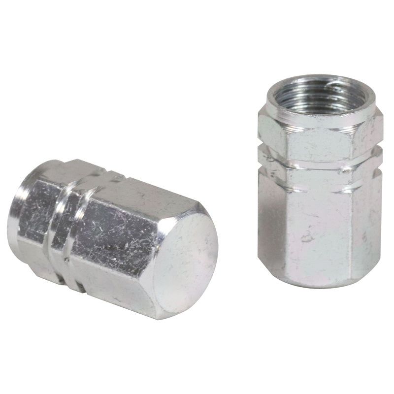 TOXIC VALVE CAP ''HEXA'' SILVER (2PCS) 228311