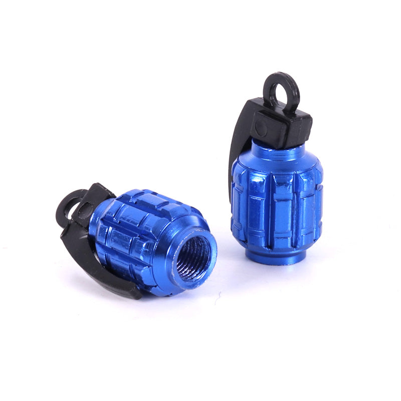 TOXIC VALVE CAP ''GRENADE'' BLUE (2PCS) 228324