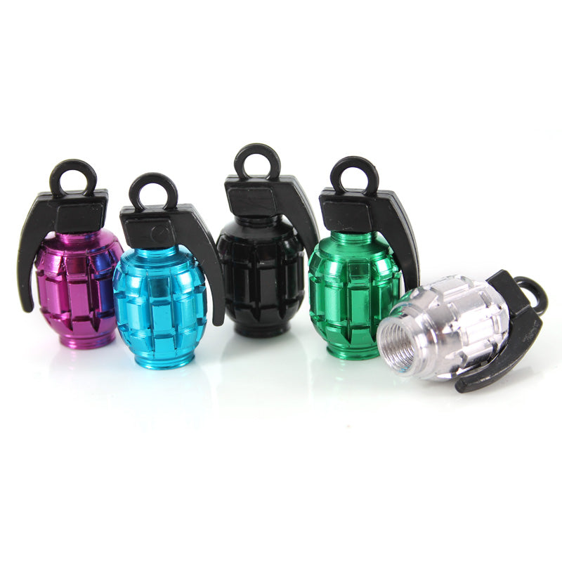 TOXIC VALVE CAP ''GRENADE'' PURPLE (2PCS) 228328