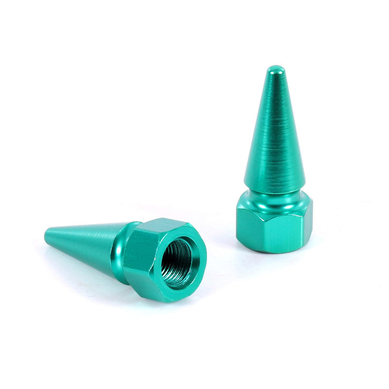 TOXIC VALVE CAP ''SPIKE'' GREEN (2PCS) 228329
