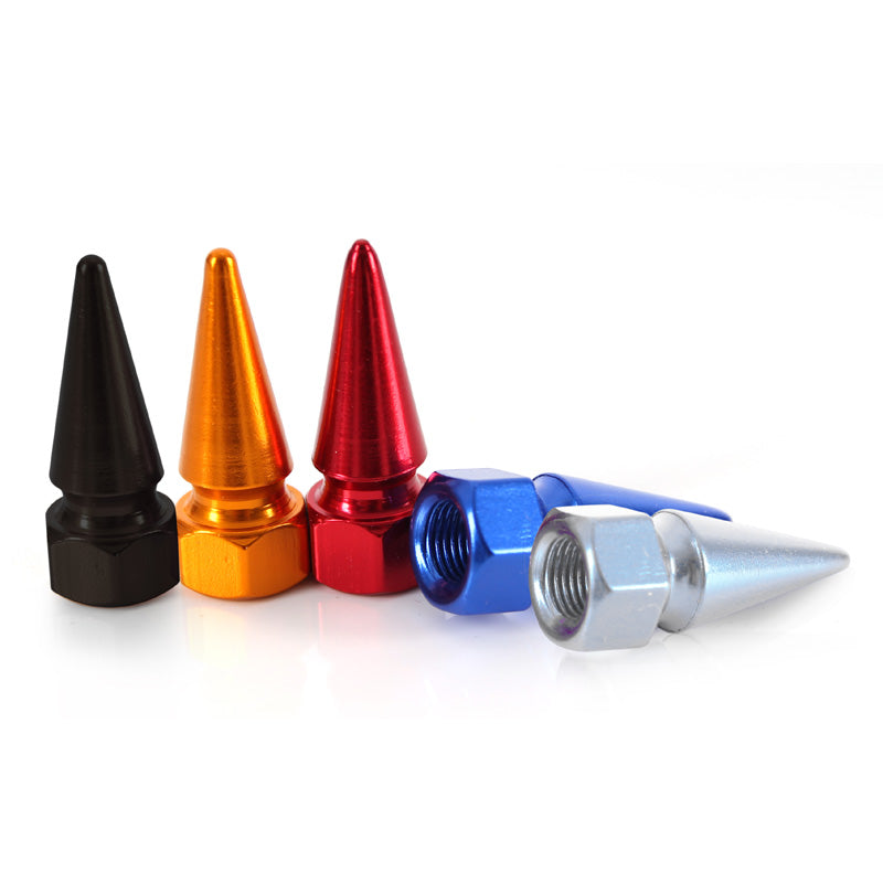 TOXIC VALVE CAP ''SPIKE'' BLACK (2PCS) 228331