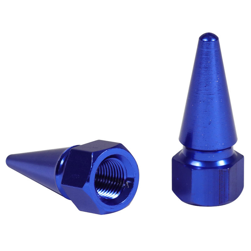TOXIC VALVE CAP ''SPIKE'' BLUE (2PCS) 228333