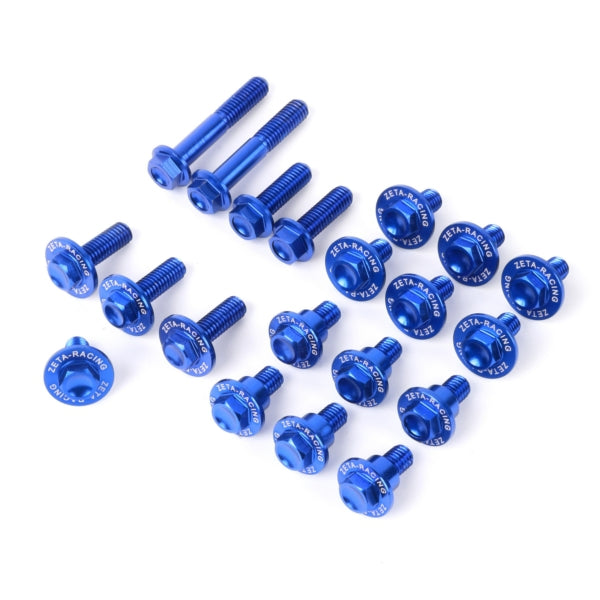 DRC ZETA UNIT BOLT SET ALU PLASTIC BL SUZ ZE88-5546