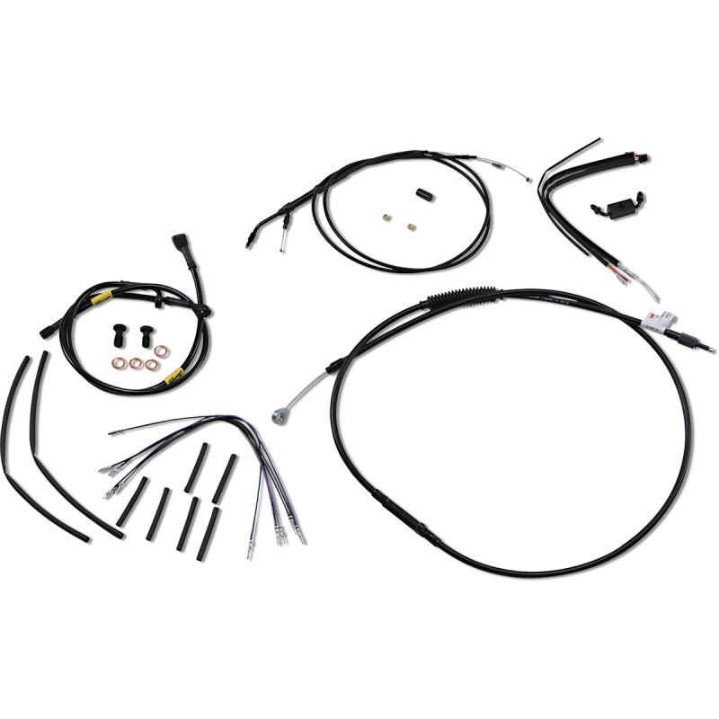 BURLY BRAND HANDLEBAR CABLE AND BRAKE LINE KIT - 16" WIDE GLIDE GORILLA B30-1216
