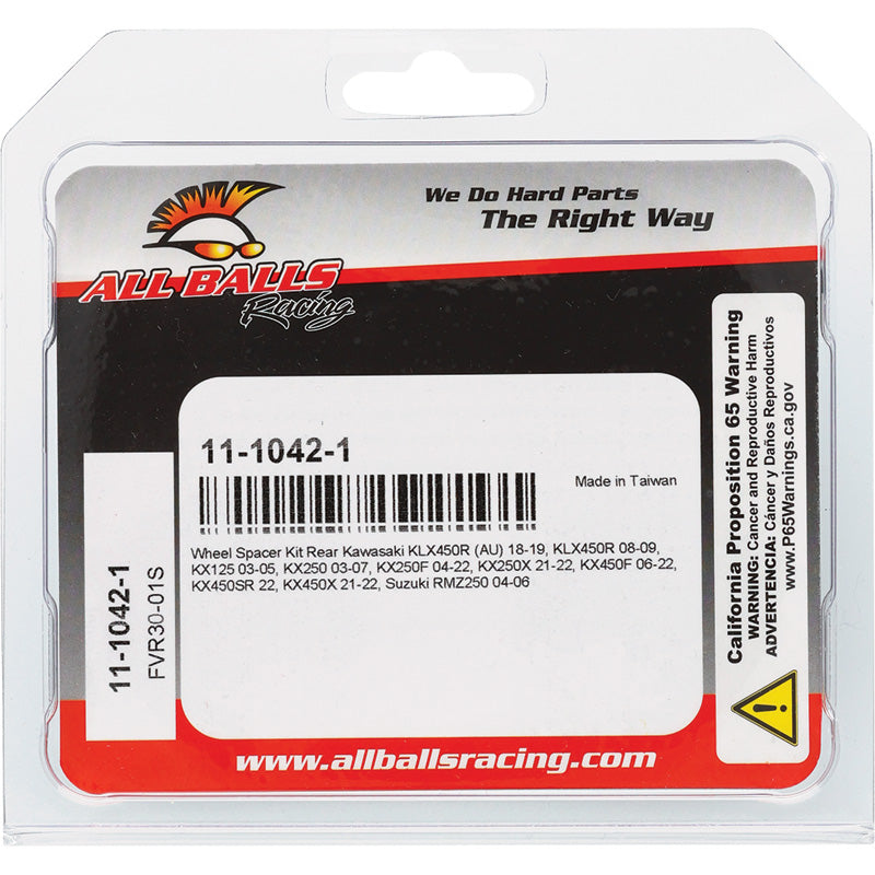 ALL BALLS REAR WHEEL SPACER KIT KX 125/250/F 04-12 11-1042-1