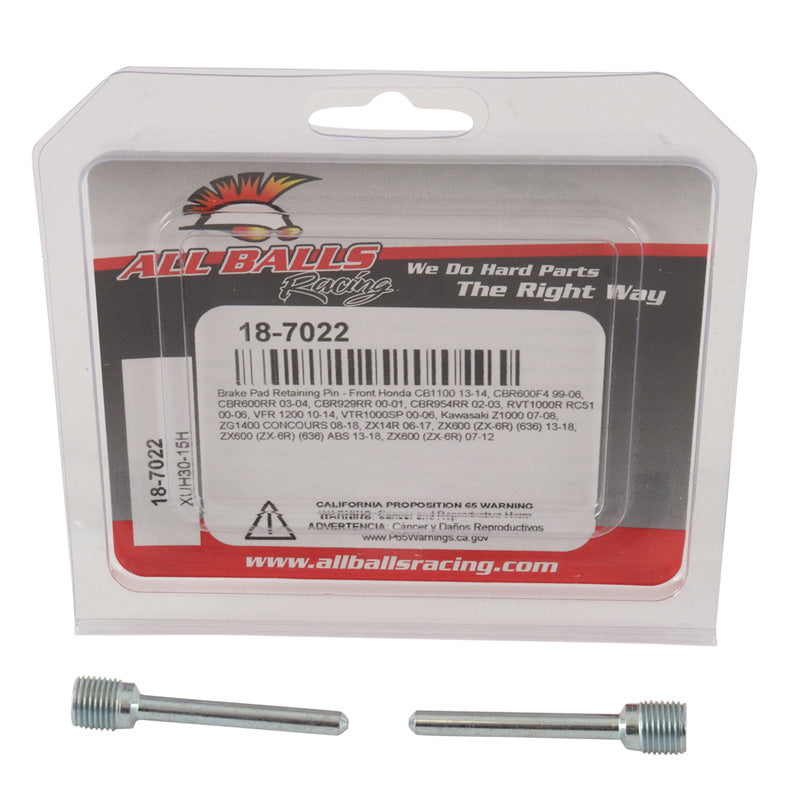 ALL BALLS BRAKE PAD RETAINING PIN FR CBR600/929/954 01-04 18-7022
