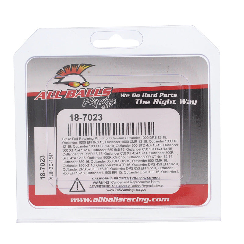 ALL BALLS BRAKE PAD RETAINING PIN FR/RR OUTLANDER/RENEGADE 18-7023