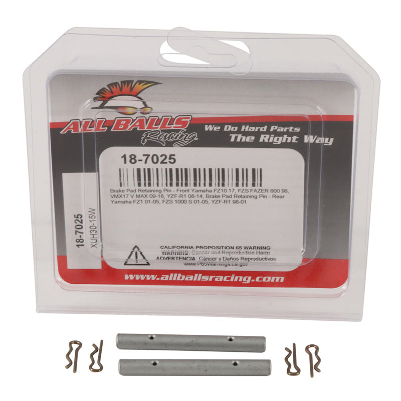 ALL BALLS BRAKE PAD RETAINING PIN FR/RR YAHAMA FZ1/FZ10/R1 18-7025