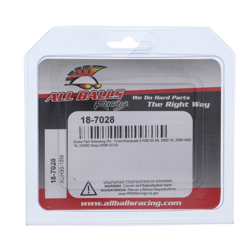 ALL BALLS BRAKE PAD RETAINING PIN FR KAWASAKI Z1000 03-06 18-7028