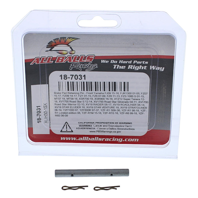ALL BALLS BRAKE PAD RETAINING PIN FR YAM FJ09/FJR1300/FZ07 18-7031
