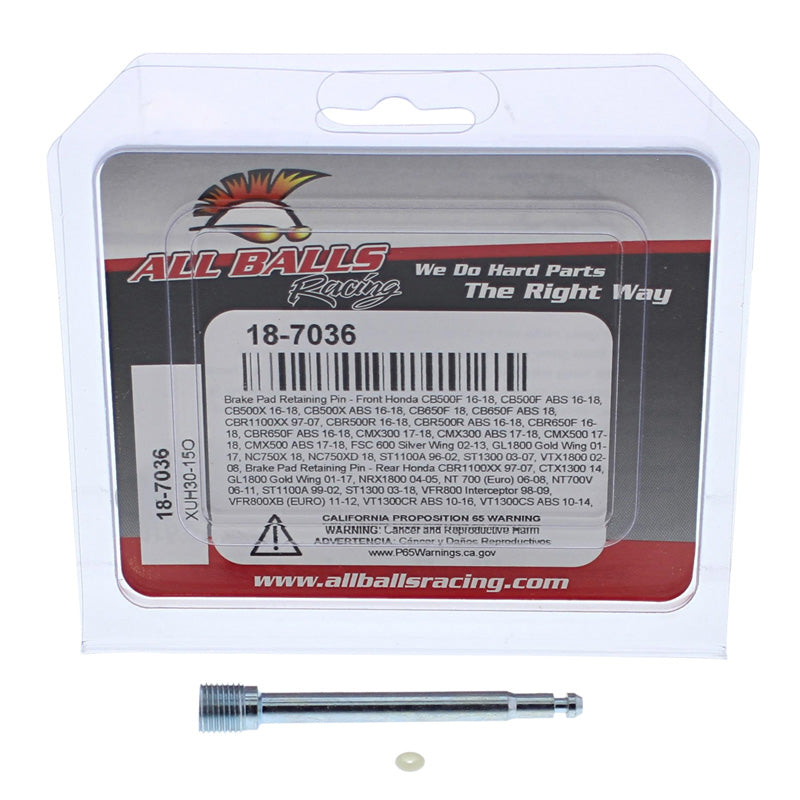 ALL BALLS BRAKE PAD RETAINING PIN FR HONDA GL1800 01-16 18-7036