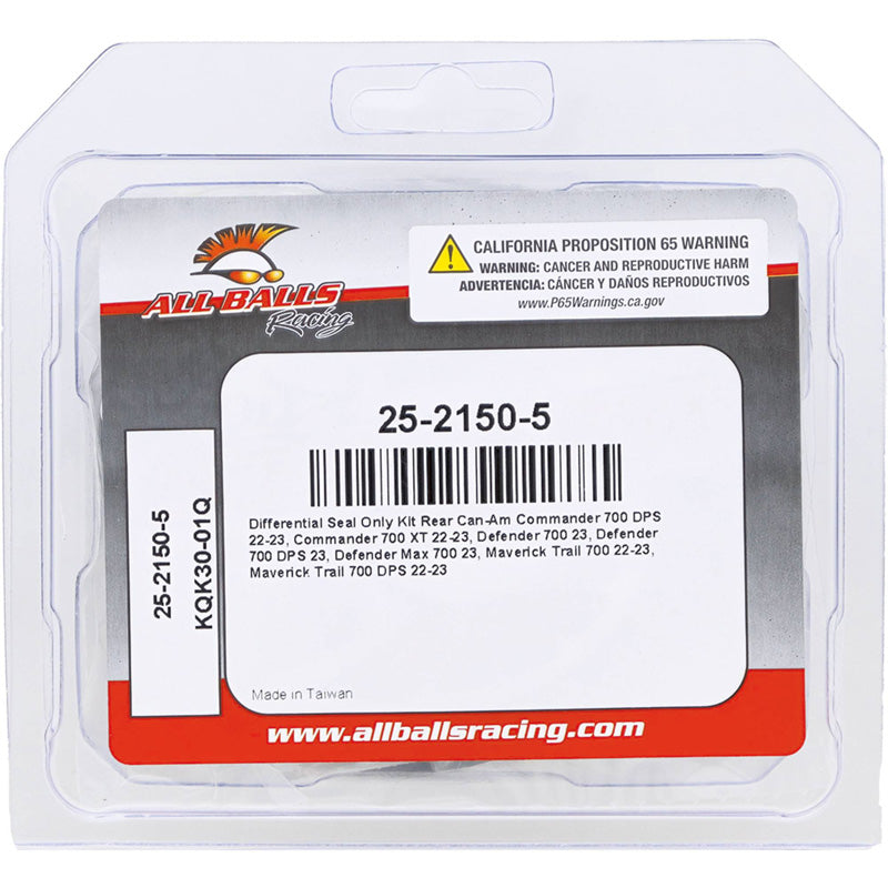 ALL BALLS DIFFERENTIAL SEAL KIT BRP COMMANDER 700 DPS 22-23 25-2150-5