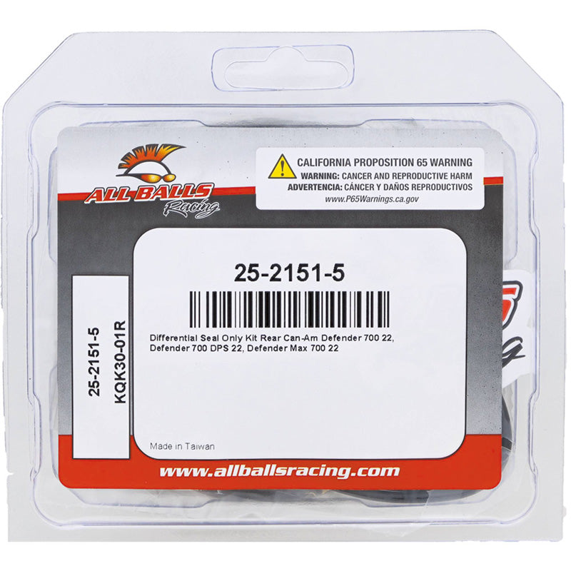 ALL BALLS DIFFERENTIAL SEAL KIT BRP DEFENDER 700 2022 25-2151-5