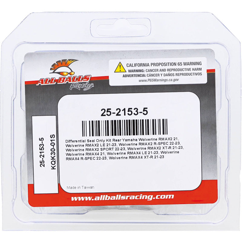 ALL BALLS DIFFERENTIAL SEAL KIT YAM WOLVERINE RMAX2 LE 21-23 25-2153-5