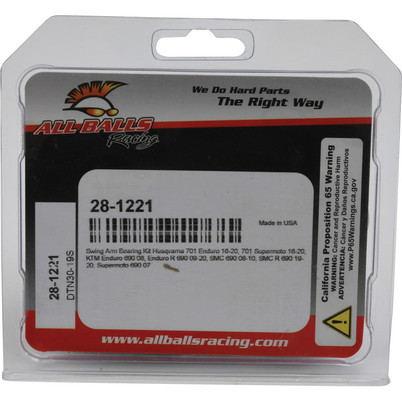 ALL BALLS SWING ARM BEARING KIT KTM ENDURO R 690 09-15 28-1221