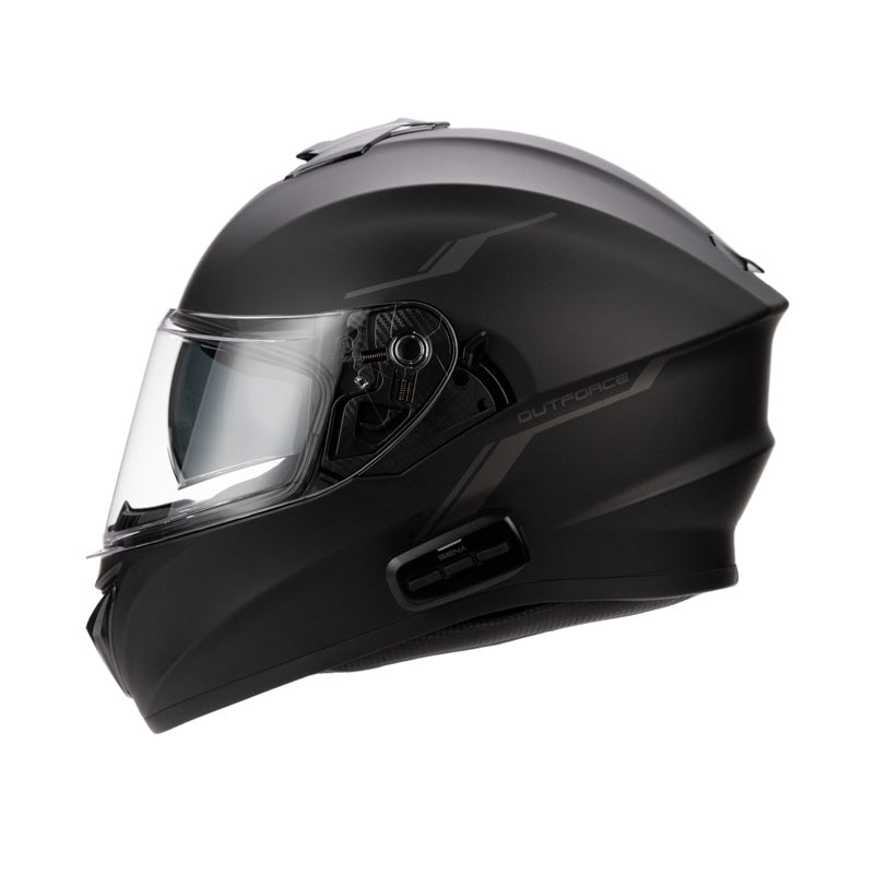 SENA OUTFORCE BT HELMET FULL-FACE MATT BLACK L OUTFORCE-MB00L