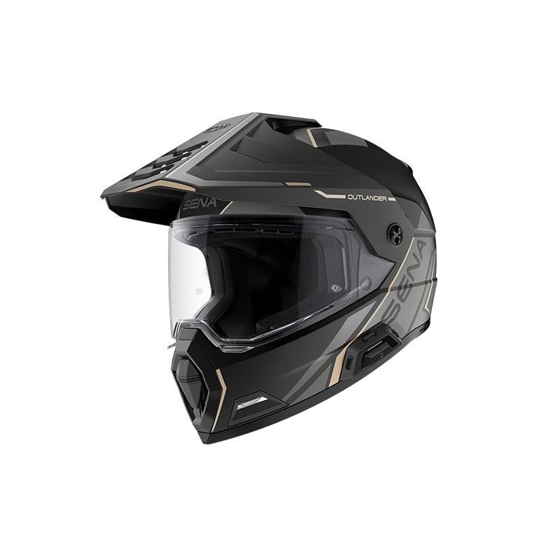 SENA OUTLANDER MESH HELMET ECE - MATTE BLACK (LG) OUTLANDER-MB00L2