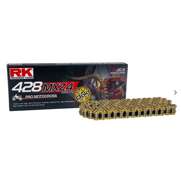 RK MXZ4 SUPERCROSS RACING CHAIN - NON-SEALED 428MXZ4-120 GOLD GB428MXZ4-120