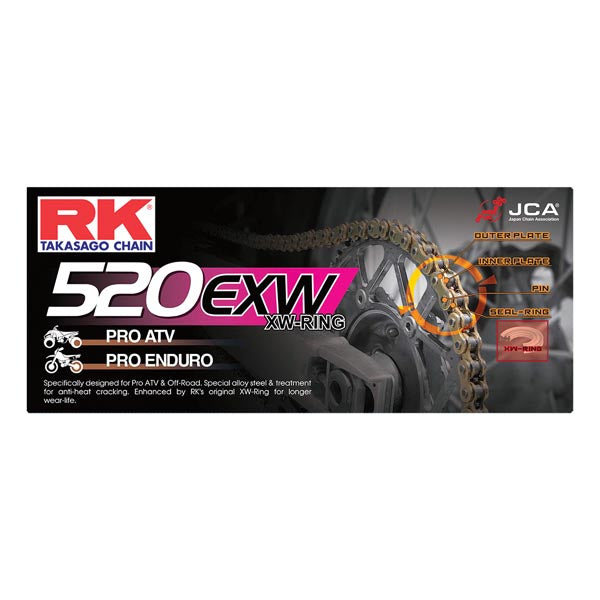 RK EXW OFF-ROAD AND ATV CHAIN 520EXW-140 520EXW-140