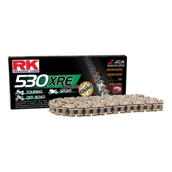 RK XRE LIGHTWEIGHT HIGH PERFORMANCE CHAIN 530XRE-110 GOLD GB530XRE-110