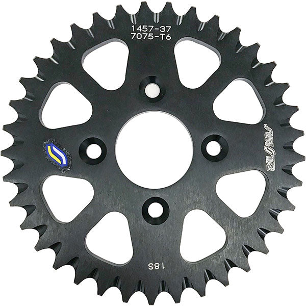 SUNSTAR WORKS TRIPLESTAR ALUMINUM REAR SPROCKETS BLACK COBRA ALUMINUM REAR 5-145737BK