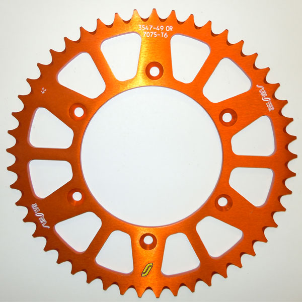 SUNSTAR WORKS TRIPLESTAR ALUMINUM REAR SPROCKET ORANGE HUSABERG/HUSQVARNA/KTM ALUMINUM REAR 5-354752OR
