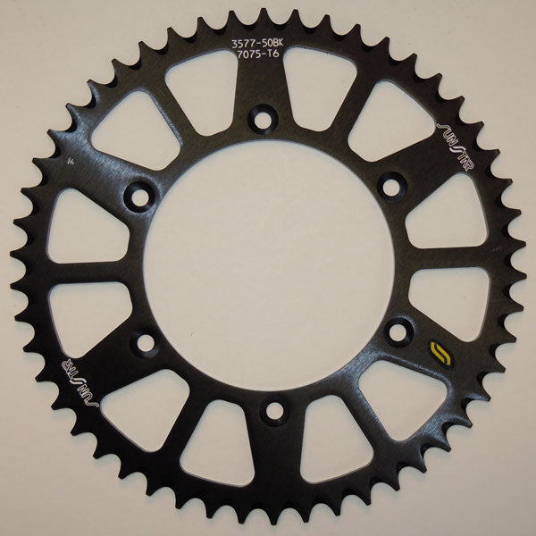 SUNSTAR WORKS TRIPLESTAR ALUMINUM REAR SPROCKET BLACK 5-357749BK