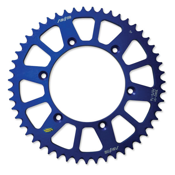 SUNSTAR WORKS TRIPLESTAR ALUMINUM REAR SPROCKET BLUE HONDA/YAMAHA ALUMINUM REAR 5-359251BL