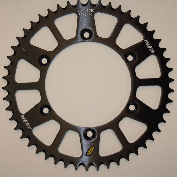 SUNSTAR WORKS TRIPLESTAR ALUMINUM REAR SPROCKET BLACK 5-359251BK