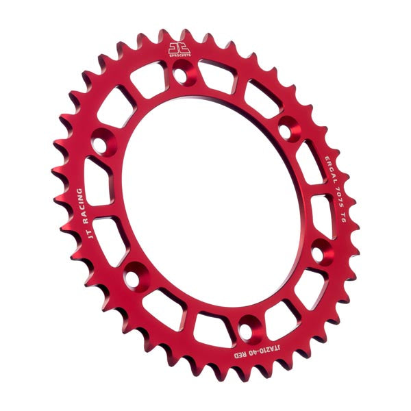 JT 210 RACELITE REAR SPROCKET 40 TEETH RED JTA210.40RED