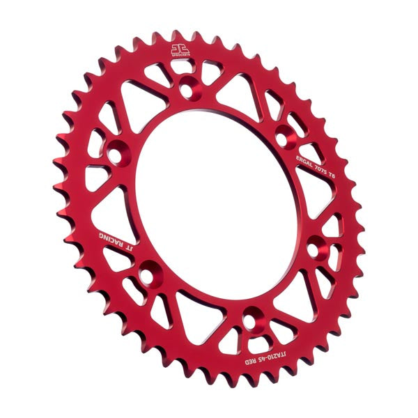 JT 210 RACELITE REAR SPROCKET 45 TEETH RED JTA210.45RED